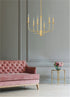 Maxim Wesley 6 Light Chandelier Model: 10326BKSN