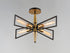 Maxim Wings 4 Light Flush Mount Model: 11650BKSBR