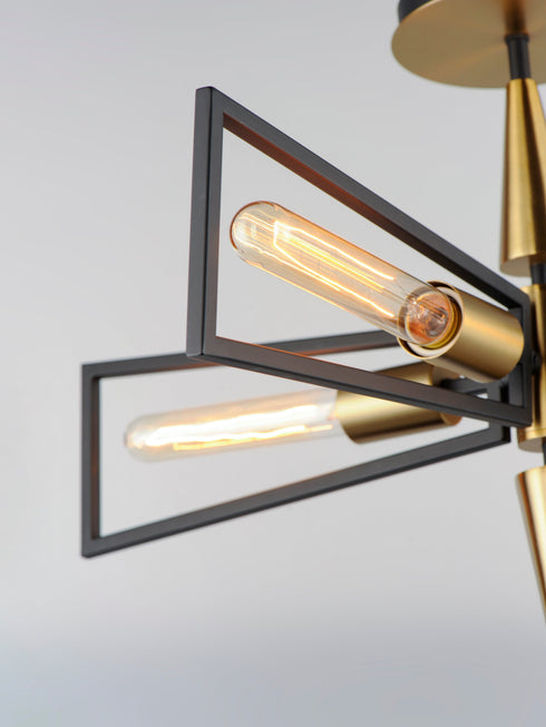 Maxim Wings 4 Light Flush Mount Model: 11650BKSBR