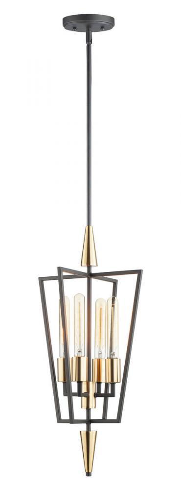 Maxim Wings 4 Light Pendant Model: 11654BKSBR