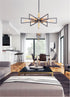 Maxim Wings 6 Light Chandelier Model: 11656BKSBR