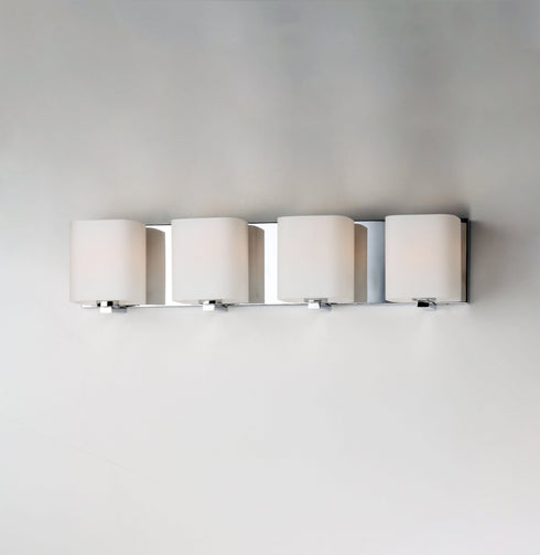 Maxim Wrap 4 Light Bath Vanity Model: 11254SWPC