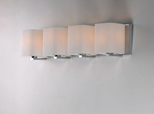 Maxim Wrap 4 Light Bath Vanity Model: 11254SWPC