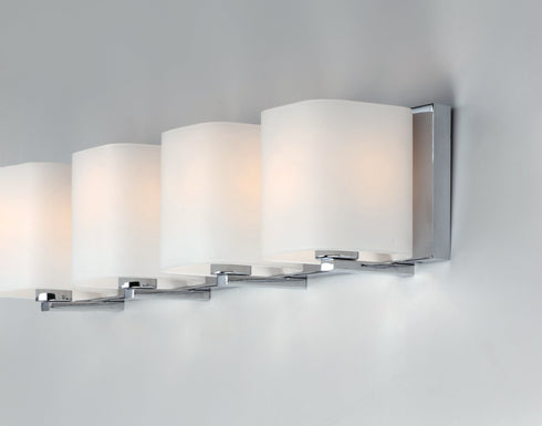 Maxim Wrap 4 Light Bath Vanity Model: 11254SWPC