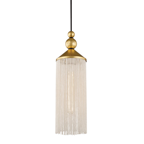 Mitzi 1 Light Pendant Model: H300701-GL/BK