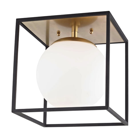 Mitzi Aira 1 Light Large Flush Mount Model: H141501L-PN/BK