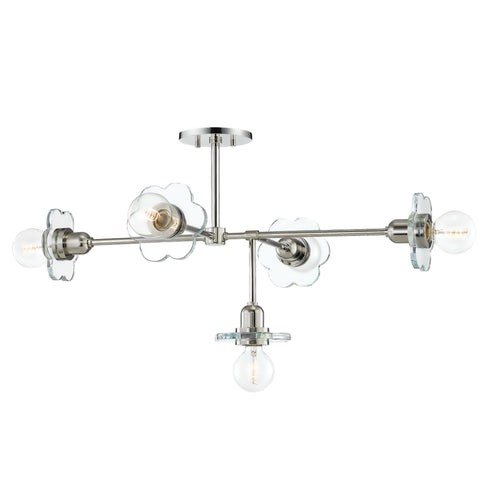 Mitzi Alexa 5 Light Chandelier Model: H357805-PN