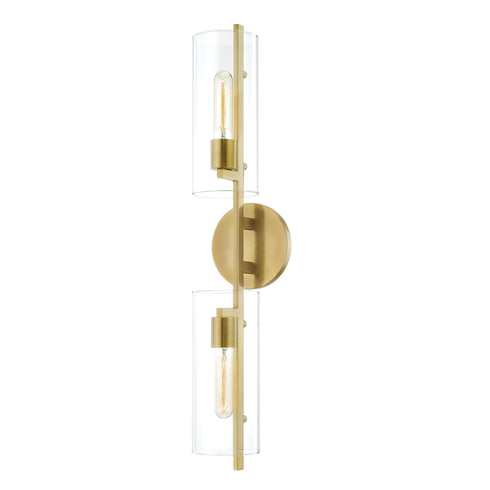 Mitzi Ariel 2 Light Wall Sconce Model: H326102-AGB