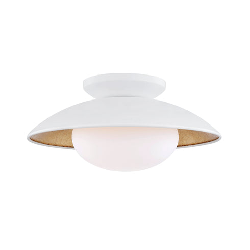 Mitzi Cadence 1 Light Medium Semi Flush Model: H368601M-BLK/GL