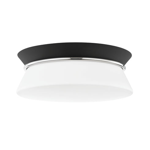 Mitzi Cath 1 Light Flush Mount Model: H425502-AGB/BK
