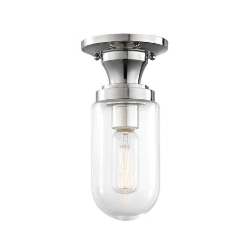 Mitzi Clara 1 Light Semi Flush Model: H124601-AGB