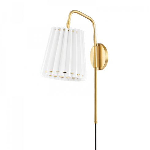 Mitzi Demi 1 Light Portable Wall Sconce Model: HL476101-AGB