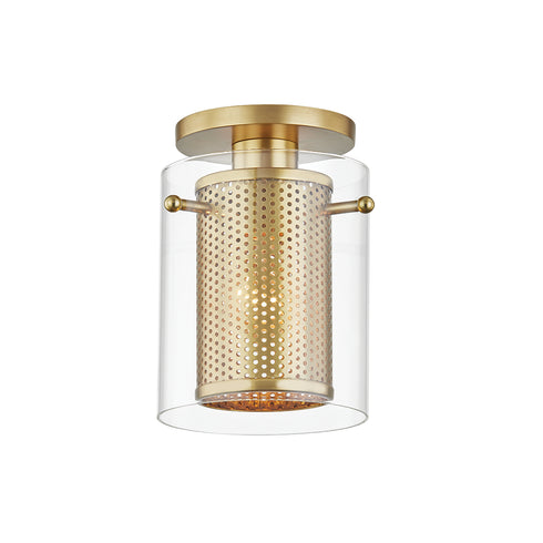 Mitzi Elanor 1 Light Flush Mount Model: H323601-AGB