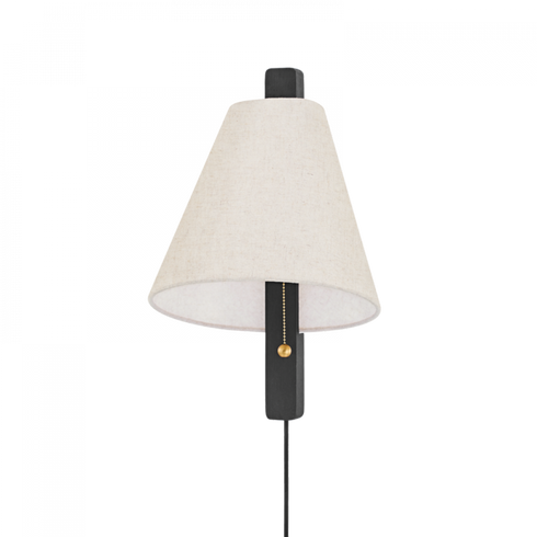 Mitzi Ellen 1 Light Plug In Sconce Model: HL636201-AGB/WCA