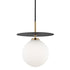 Mitzi Ellis 1 Light Large Pendant Model: H200701L-AGB/BK