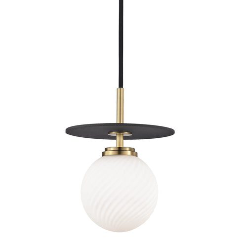 Mitzi Ellis 1 Light Small Pendant Model: H200701S-AGB/BK