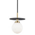 Mitzi Ellis 1 Light Small Pendant Model: H200701S-AGB/BK