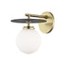 Mitzi Ellis 1 Light Wall Sconce Model: H200101-AGB/BK