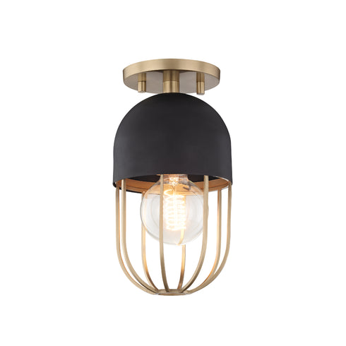 Mitzi Haley 1 Light Flush Mount Model: H145601-AGB/BK