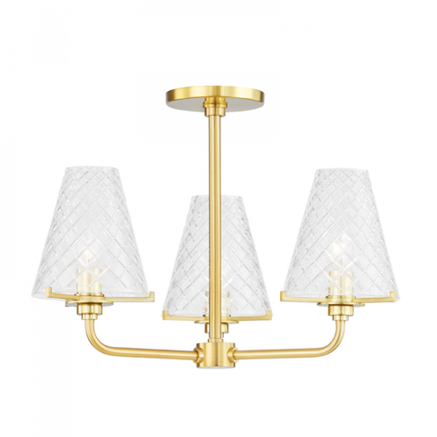 Mitzi Irene 3 Light Semi Flush Model: H495603-AGB