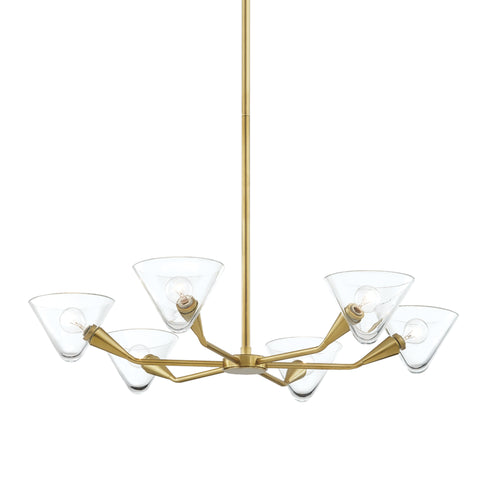 Mitzi Isabella 6 Light Chandelier Model: H327806-AGB