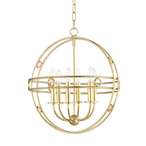 Mitzi Jade 6 Light Small Pendant Model: H236706-GL/NVY
