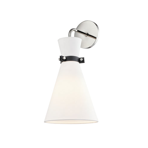Mitzi Julia 1 Light Wall Sconce Model: H294101-PN/BK