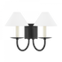 Mitzi Lenore 2 Light Wall Sconce Model: H464102-SBK