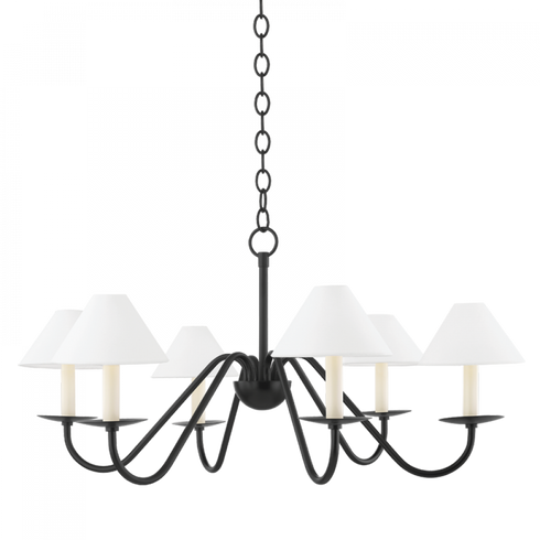 Mitzi Lenore 6 Light Chandelier Model: H464806-SBK