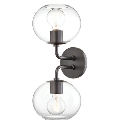 Mitzi Margot 2 Light Wall Sconce Model: H270102-AGB