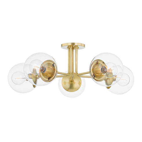 Mitzi Meadow 5 Light Semi Flush Model: H503605-AGB