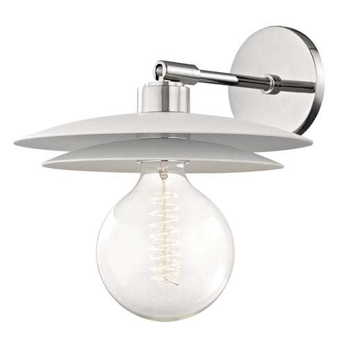 Mitzi Milla 1 Light Large Wall Sconce Model: H175101L-AGB/WH
