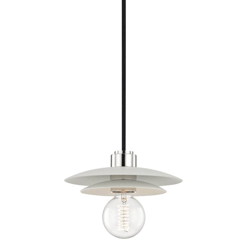 Mitzi Milla 1 Light Small Pendant Model: H175701S-AGB/WH