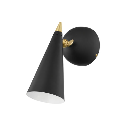 Mitzi Moxie 1 Light Wall Sconce Model: H441101-AGB/BK