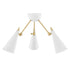 Mitzi Moxie 3 Light Semi Flush Model: H441603-AGB/BK