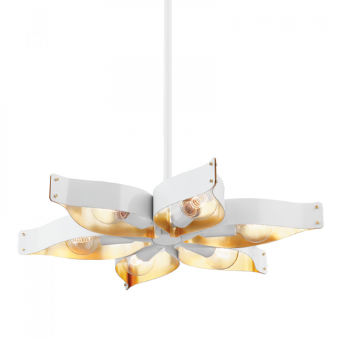 Mitzi Nala 6 Light Chandelier Model: H658806-SWH/GL