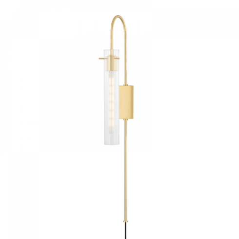 Mitzi Nettie 1 Light Wall Sconce With Plug Model: HL527201-PN