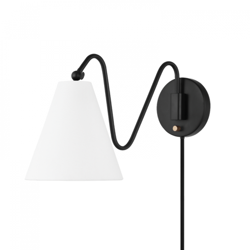 Mitzi Onda 1 Light Portable Wall Sconce Model: HL699101-SBK