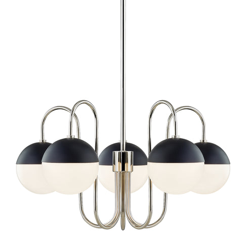 Mitzi Renee 5 Light Chandelier Model: H344805-AGB/BK