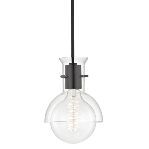 Mitzi Riley 1 Light Pendant With Glass Model: H111701G-PN
