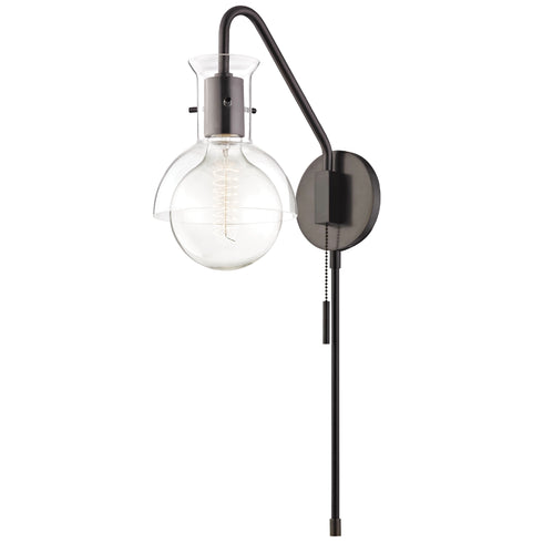 Mitzi Riley 1 Light Wall Sconce With Plug Model: HL111101G-AGB