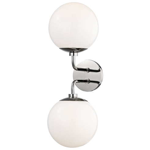 Mitzi Stella 2 Light Wall Sconce Model: H105102-AGB
