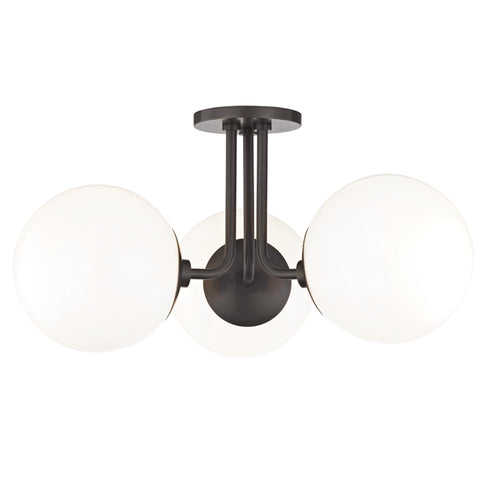 Mitzi Stella 3 Light Semi Flush Model: H105603-AGB