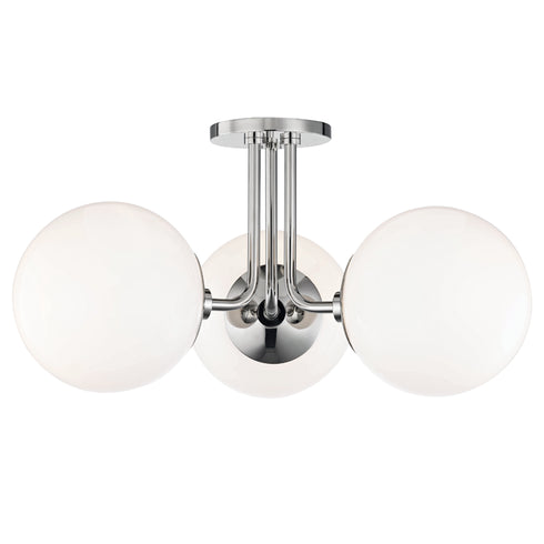 Mitzi Stella 3 Light Semi Flush Model: H105603-AGB