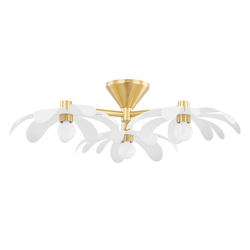 Mitzi Twiggy 3 Light Semi Flush Mount Model: H698603-AGB/TWH