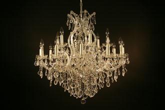 Nineteen Light Maria Theresa Collection Crystal Chandelier