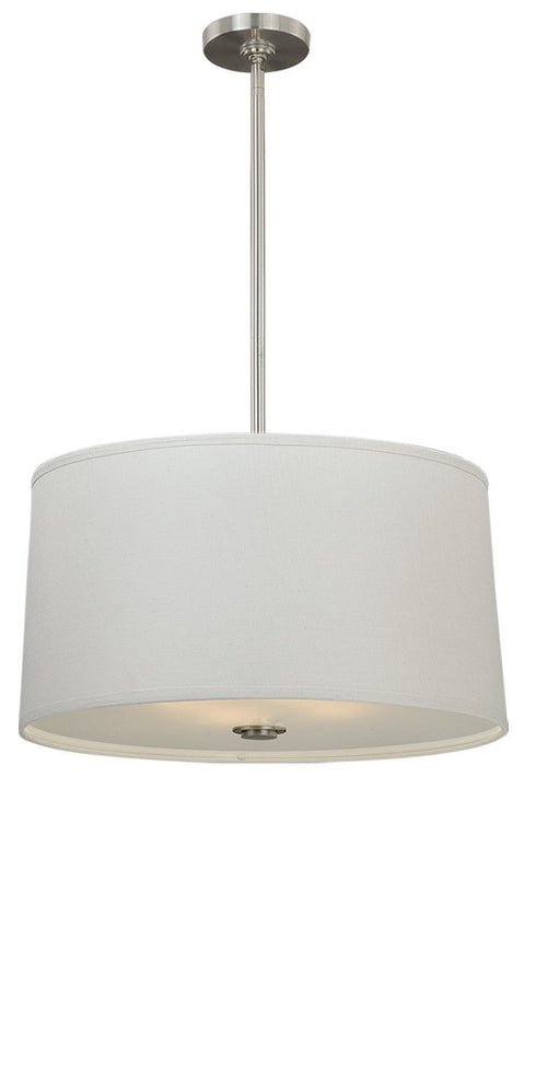 P0044 Vaxcel Claire 21" Shade Pendant Satin Nickel