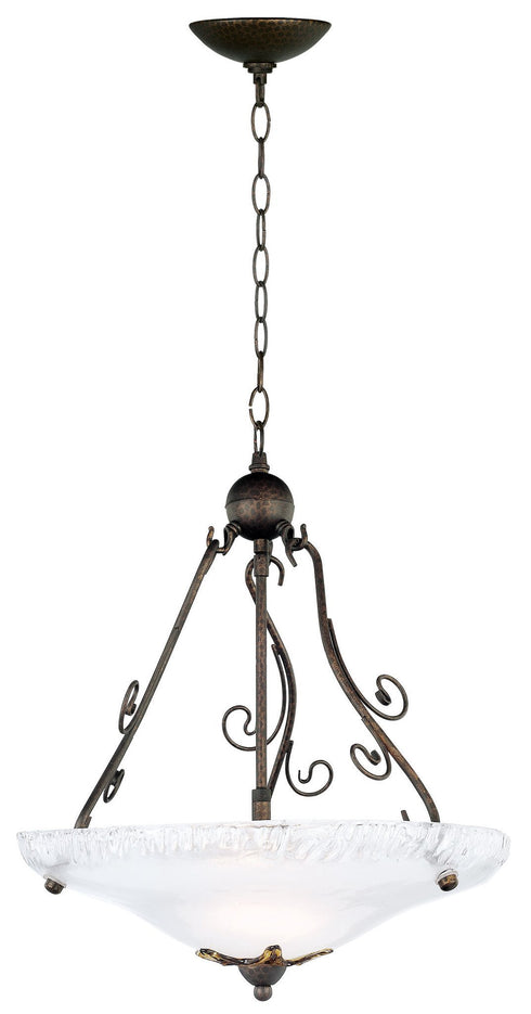 P126-16-109 Glass Bowl Pendant Chandelier