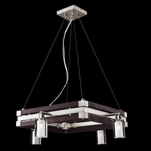 P349-4-SCH 4-Light Contemporary Square Pendant Track Light