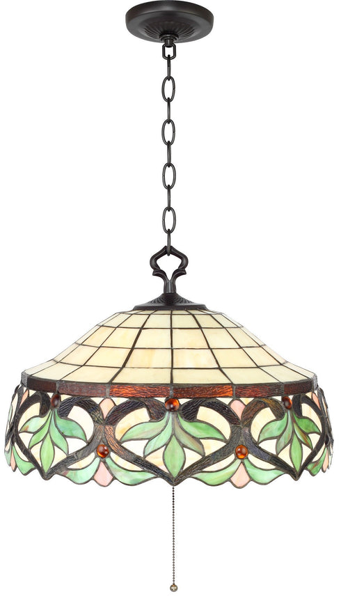 P610-20-158 Sillery Collection Tiffany 3 Light Chandelier